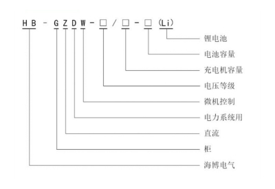 海博電氣HB-GZDW系列直流電源系統型號和參數